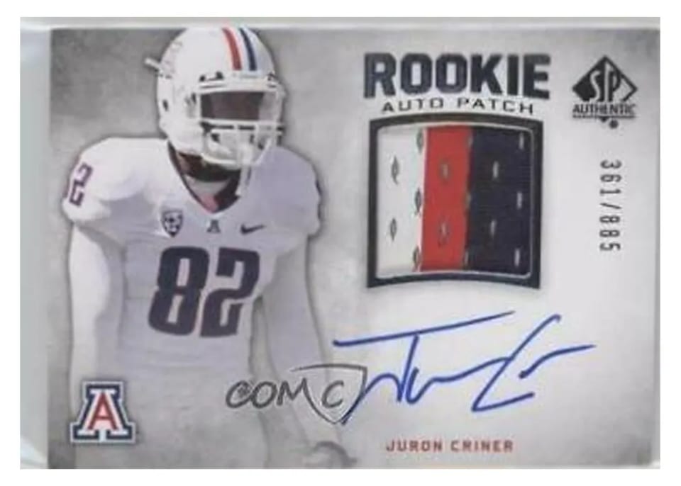 2012 SP Authentic Juron Criner #257 card