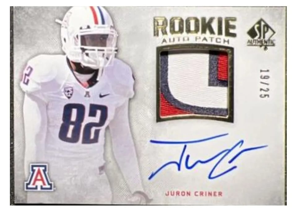 2012 SP Authentic Juron Criner #257 card