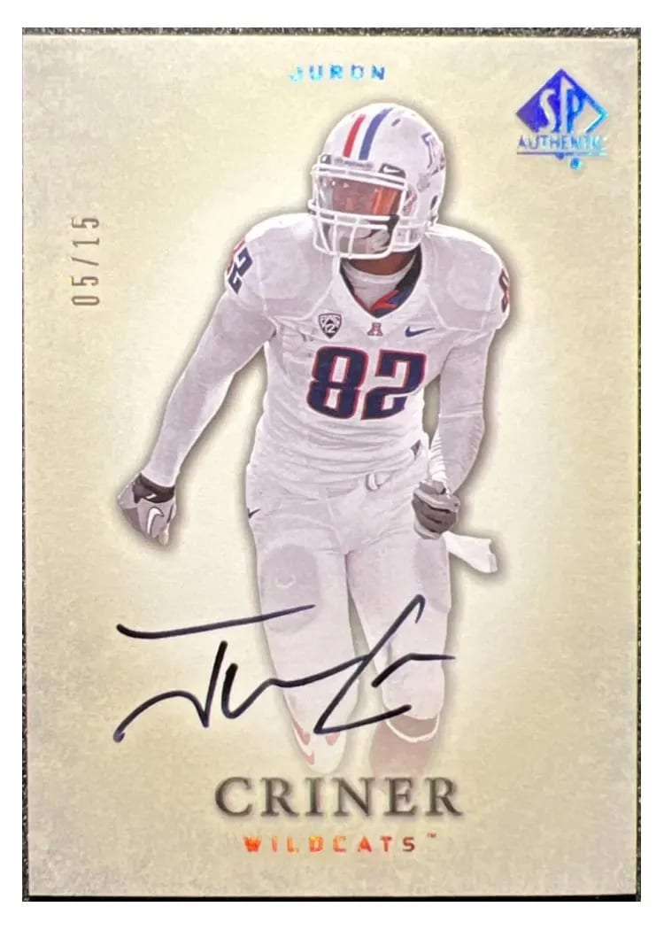 2012 SP Authentic Juron Criner #54 card
