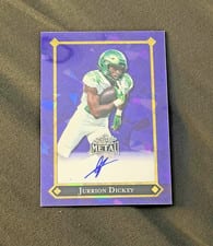 2025 Leaf Metal 92 Autographs Jurrion Dickey #92L-JD3 card