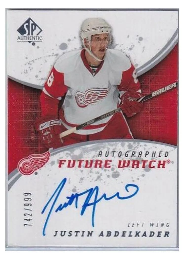 2008 SP Authentic Justin Abdelkader #193 card