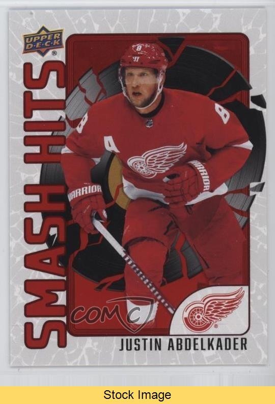 2025-26 Upper Deck Detroit Red Wings Centennial Smash Hits Justin Abdelkader #SH-4 card