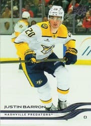 2025-26 Upper Deck Base Set Justin Barron #349 card