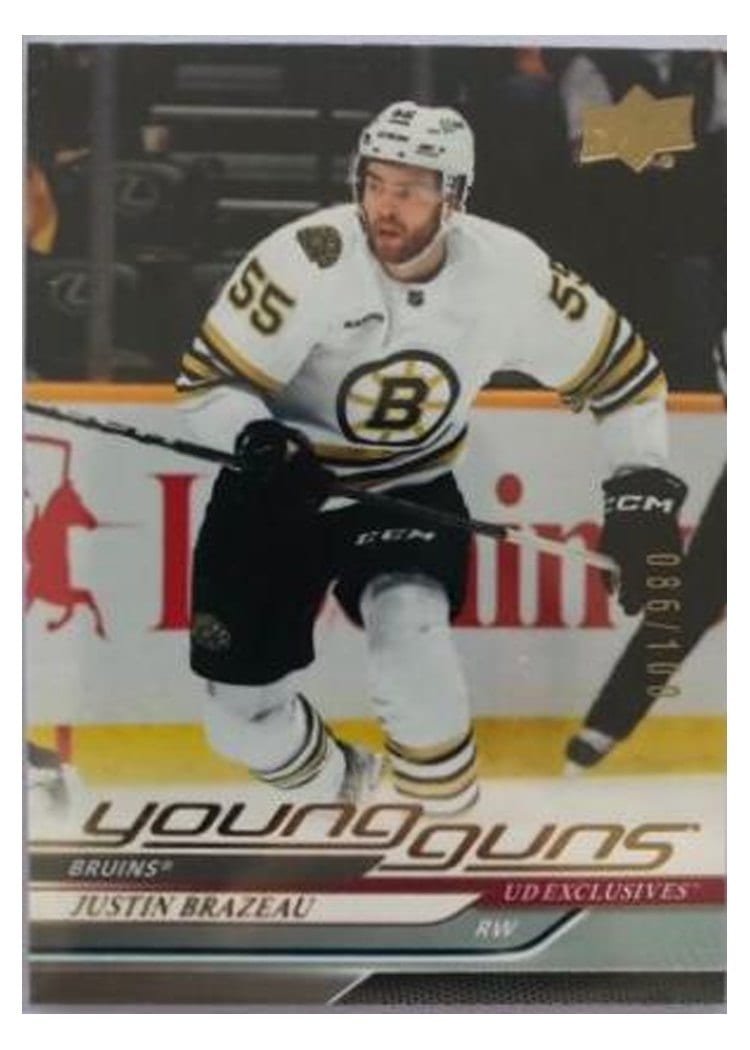 2024-25 Upper Deck Base Set Justin Brazeau #222 card