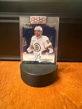 2024-25 Upper Deck Clear Cut 1997-98 Collectors Choice Starquest Justin Brazeau #CSA-JB card