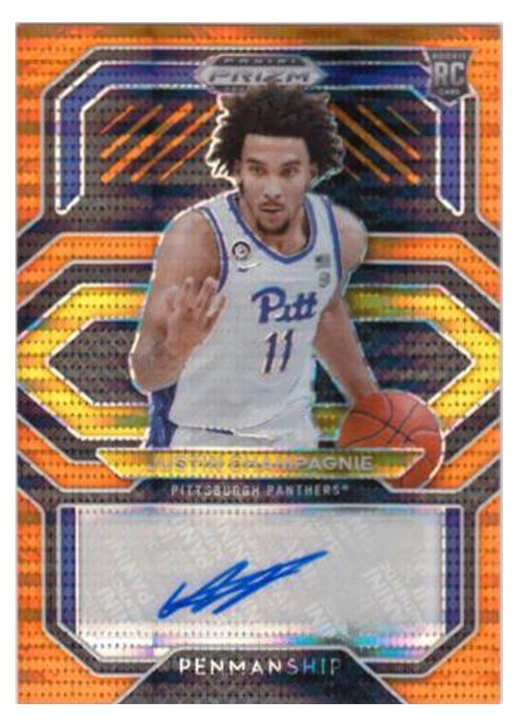 2021 Panini Prizm Draft Picks College Penmanship Justin Champagnie #CP-JCH card