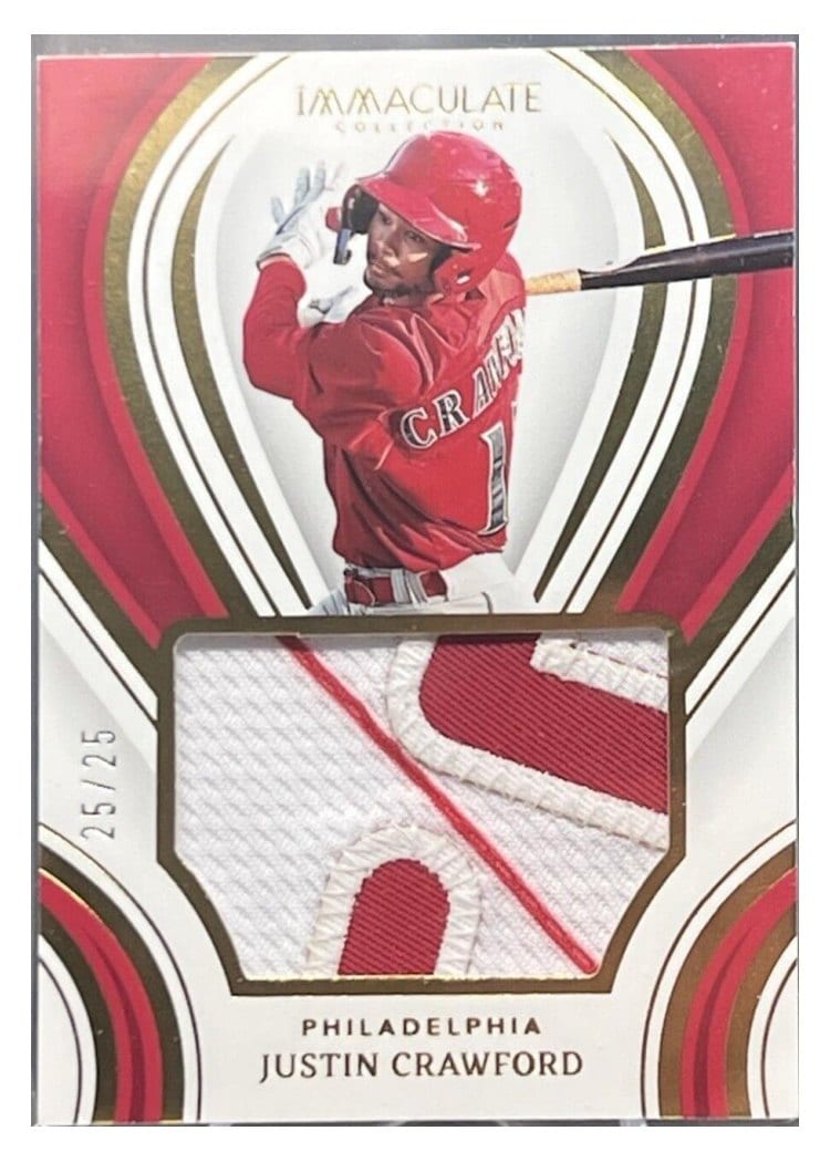 2023 Panini Immaculate Collection Prime Rookies Materials Justin Crawford #PPM-JC