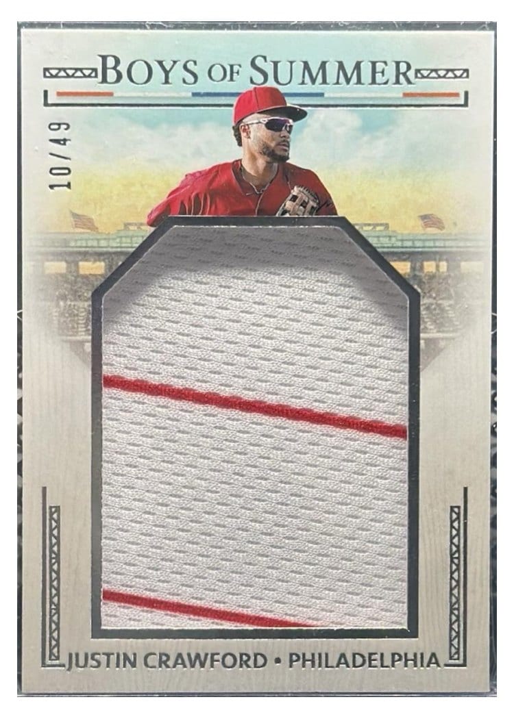 2024 Panini Boys of Summer Jumbo Prospect Materials Justin Crawford #JPM-JC
