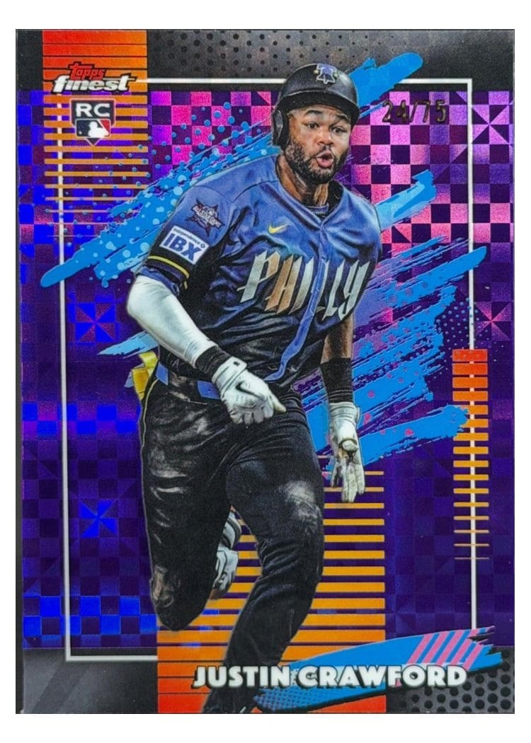 2026 Topps Finest Justin Crawford #123 card