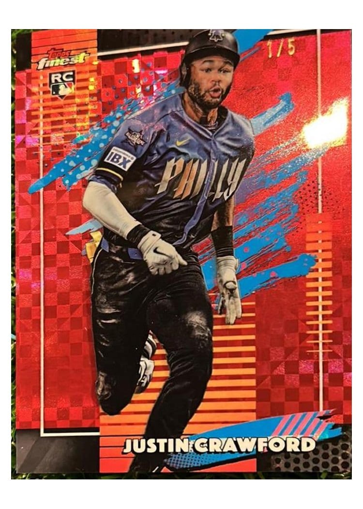2026 Topps Finest Justin Crawford #123 card