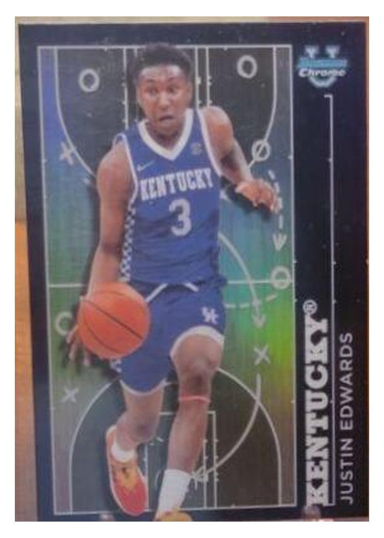 2023-24 Bowman University Chrome Prodigal Playmakers Justin Edwards #PP-15 card