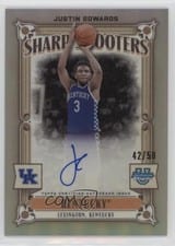 2023-24 Bowman University Chrome Sharp Shooters Autographs Justin Edwards #SSA-JE card