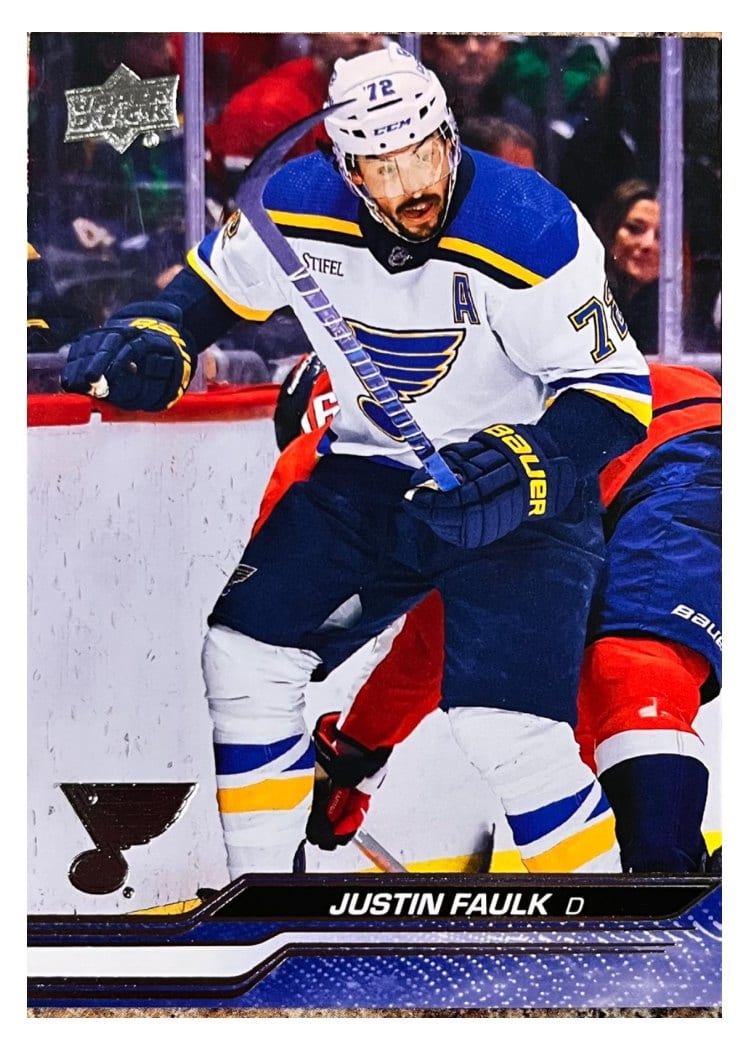 2023-24 Upper Deck Base Set Justin Faulk #409 card