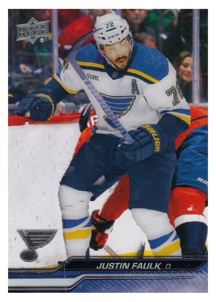 2023-24 Upper Deck Base Set Justin Faulk #409 card