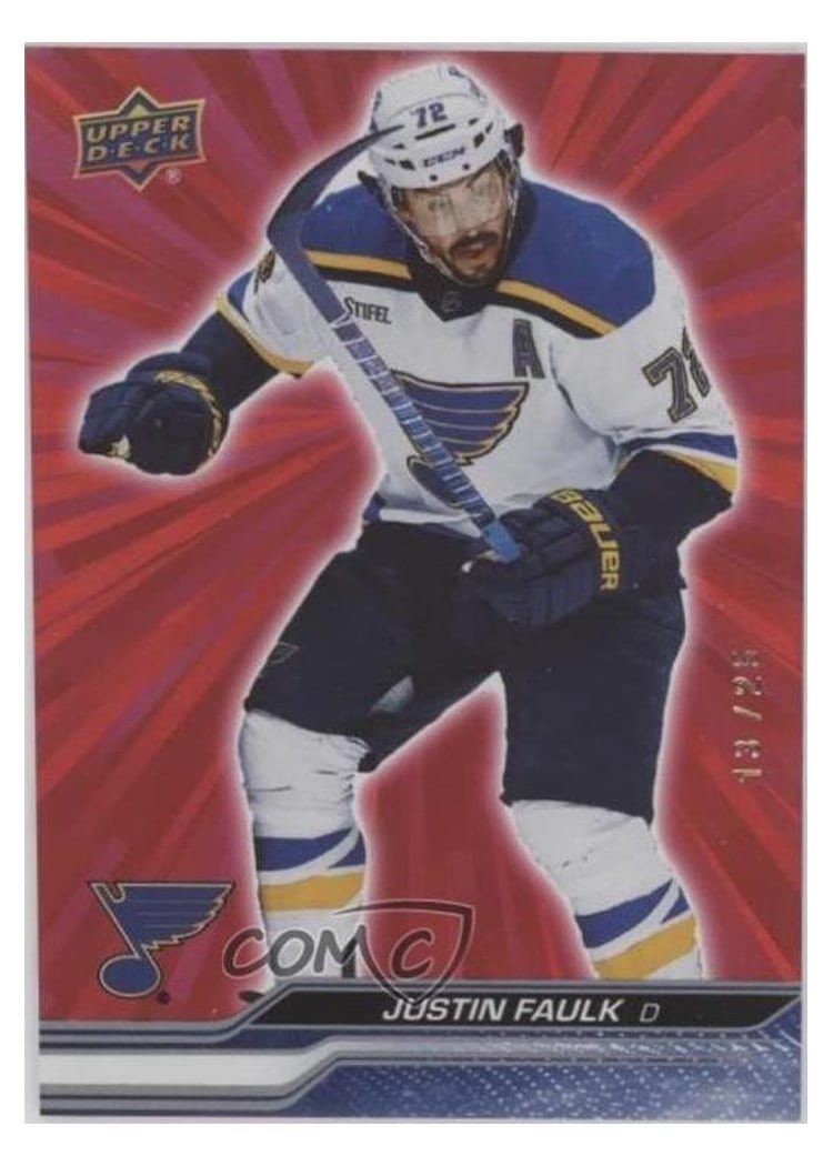 2023-24 Upper Deck Base Set Justin Faulk #409 card