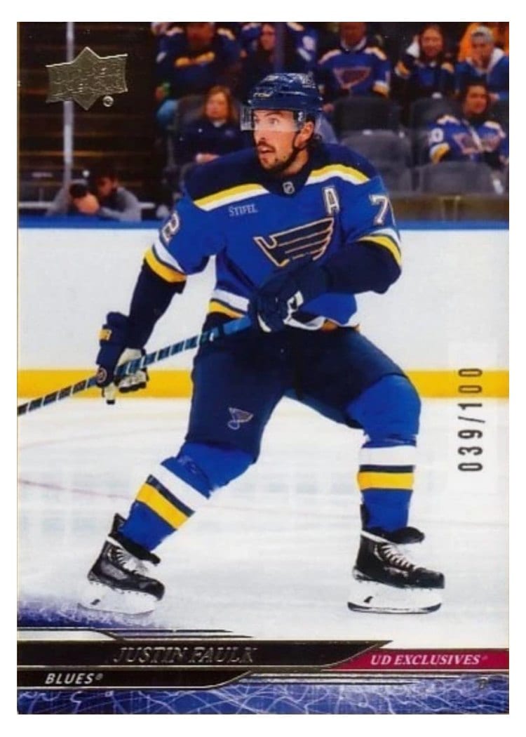 2024-25 Upper Deck Base Set Justin Faulk #612 card