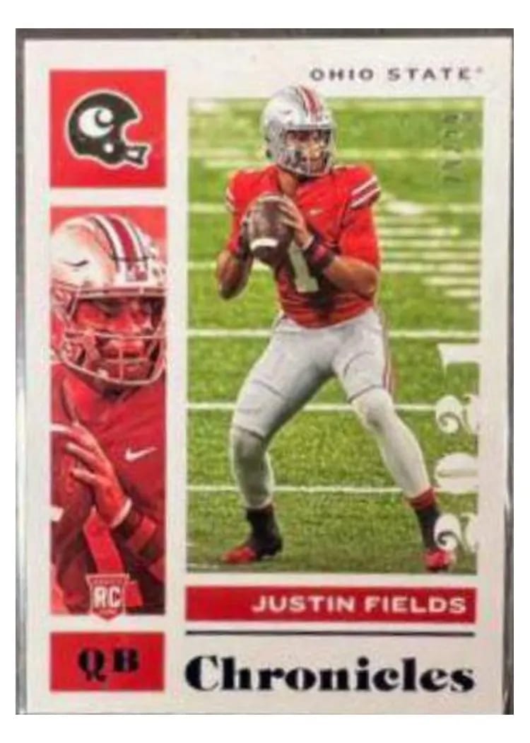 2021 Panini Chronicles Draft Picks Justin Fields #2 card