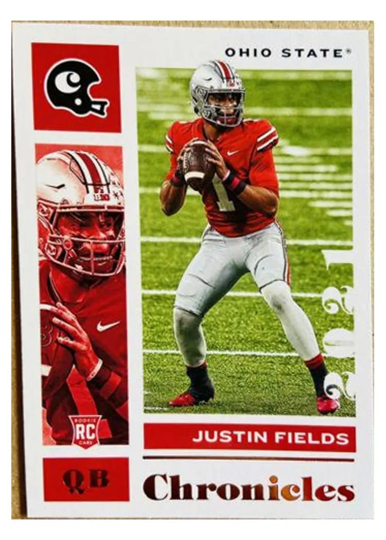 2021 Panini Chronicles Draft Picks Justin Fields #2 card