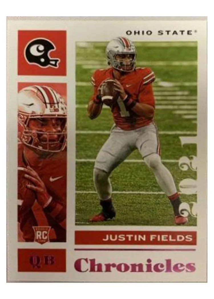 2021 Panini Chronicles Draft Picks Justin Fields #2 card