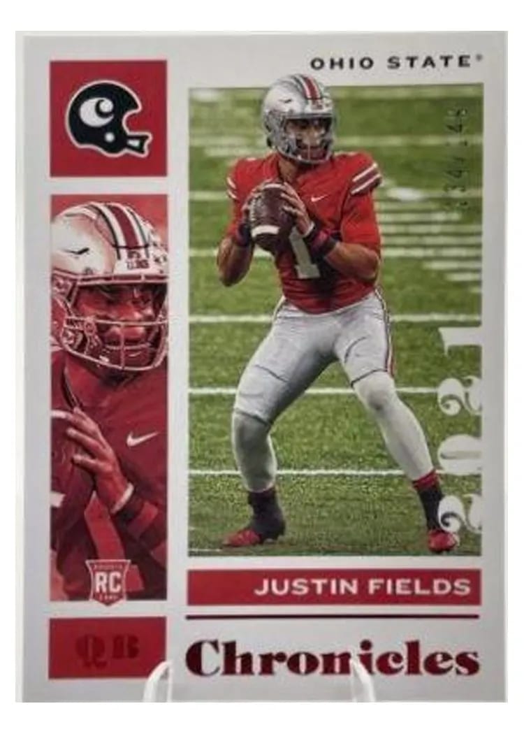 2021 Panini Chronicles Draft Picks Justin Fields #2 card