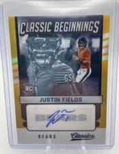 2021 Panini Classics Premium Edition Significant Signatures Justin Fields #154 card