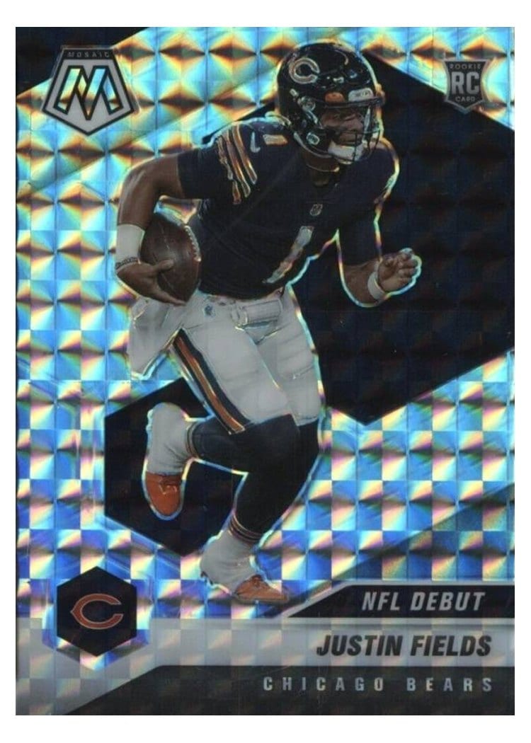 2021 Panini Mosaic Justin Fields #242 card