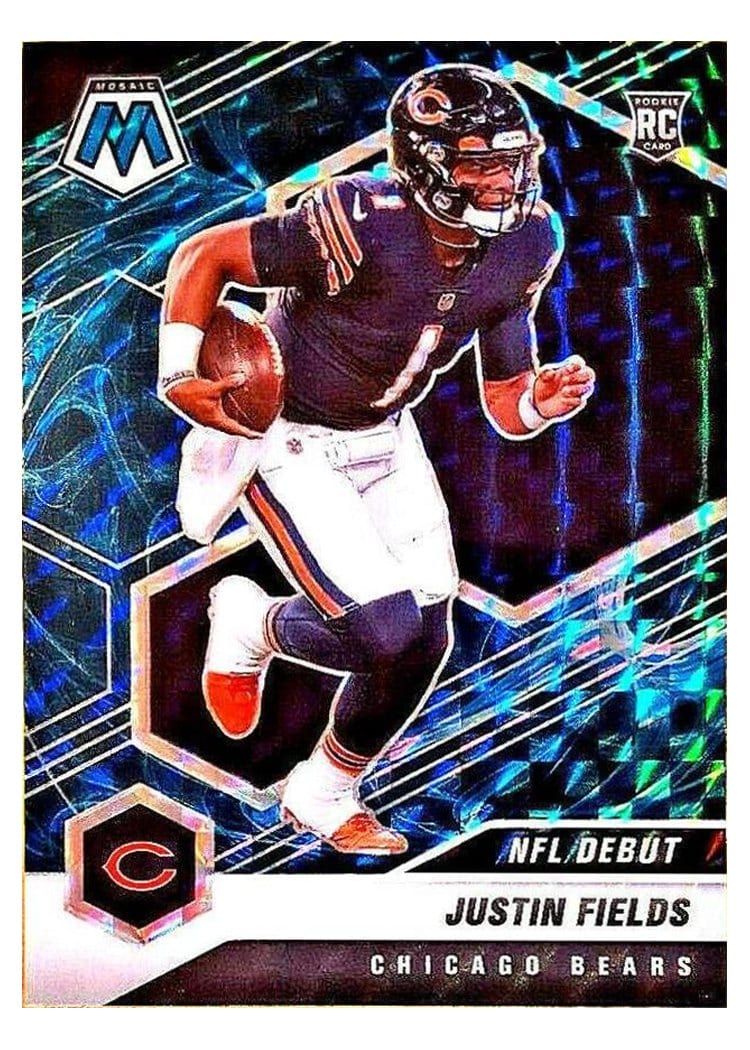 2021 Panini Mosaic Justin Fields #242 card