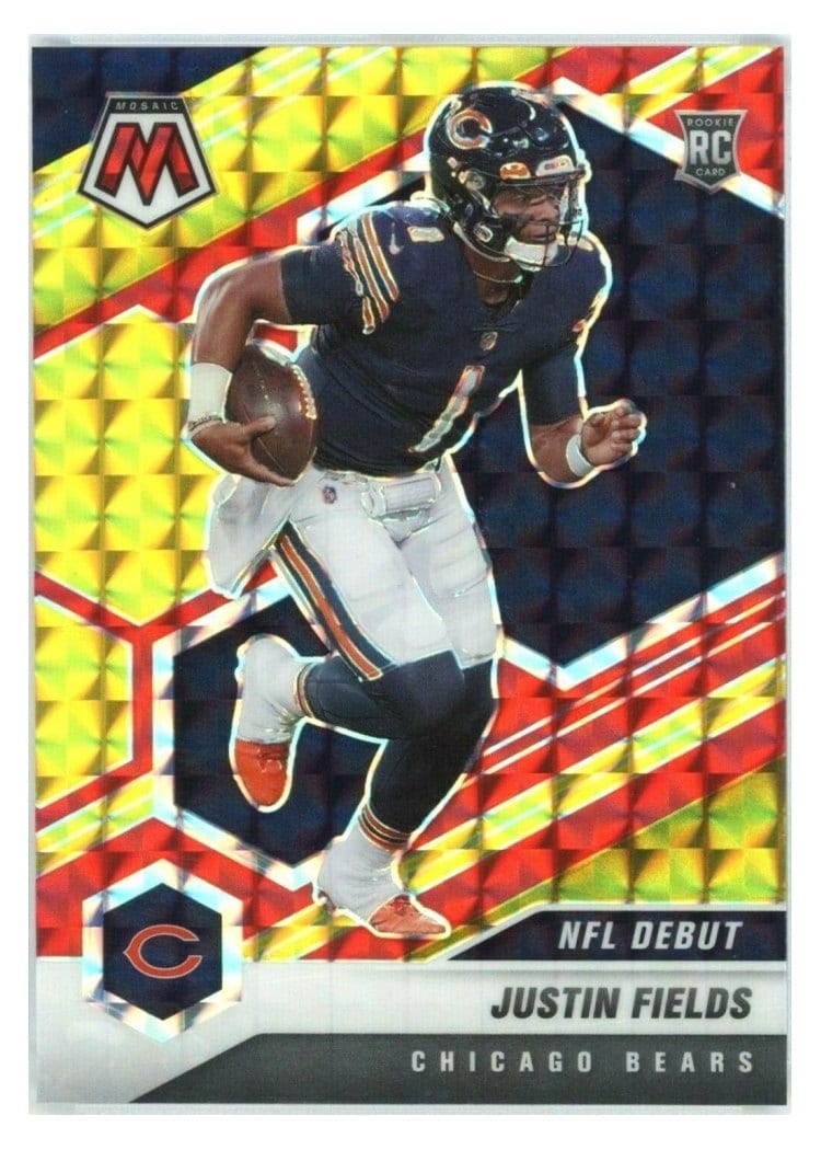 2021 Panini Mosaic Justin Fields #242 card