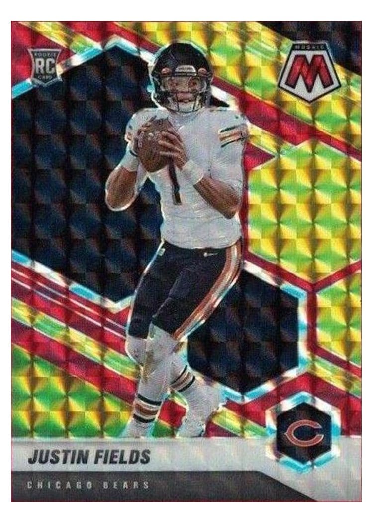 2021 Panini Mosaic Justin Fields #304 card