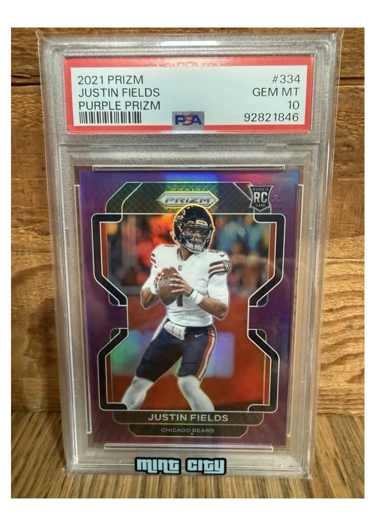 2021 Panini Prizm Base Set Justin Fields #334 card
