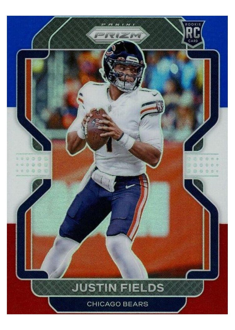 2021 Panini Prizm Base Set Justin Fields #334 card