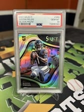 2021 Panini Select Justin Fields #350 card