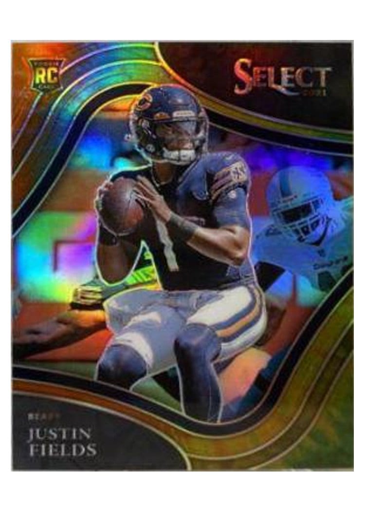 2021 Panini Select Justin Fields #350 card