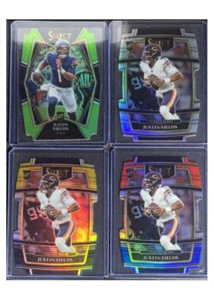 2021 Panini Select Base Set Justin Fields #150 card