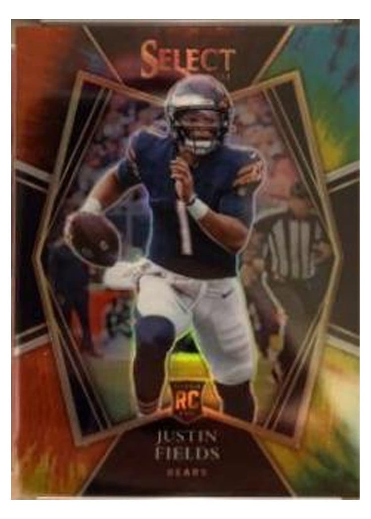 2021 Panini Select Base Set Justin Fields #150 card