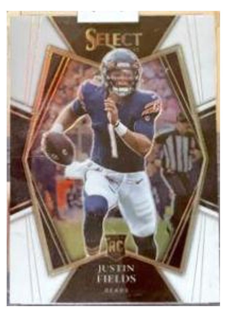 2021 Panini Select Base Set Justin Fields #150 card