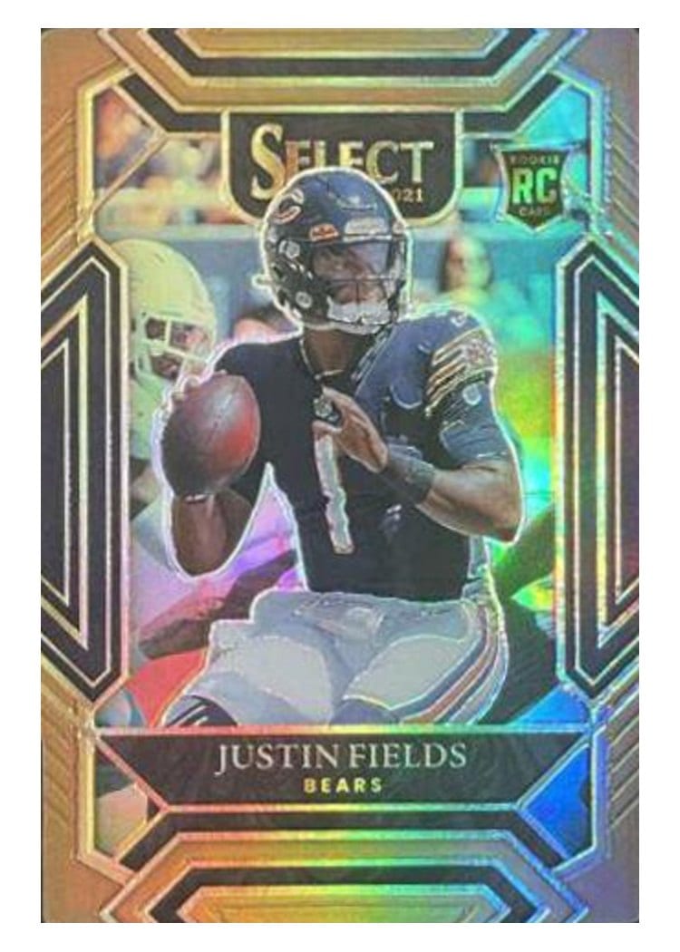 2021 Panini Select Base Set Justin Fields #250 card