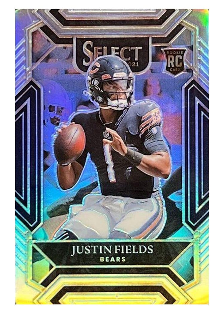 2021 Panini Select Base Set Justin Fields #250 card