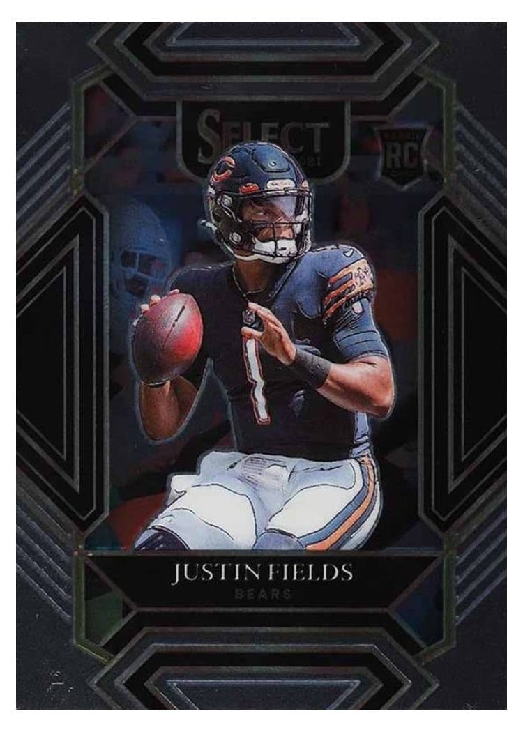 2021 Panini Select Base Set Justin Fields #250 card