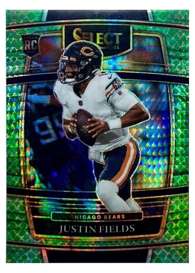 2021 Panini Select Base Set Justin Fields #50 card
