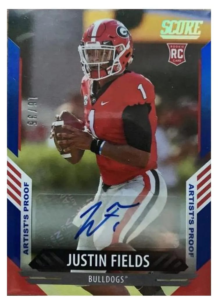2021 Score Base Set Justin Fields #360 card