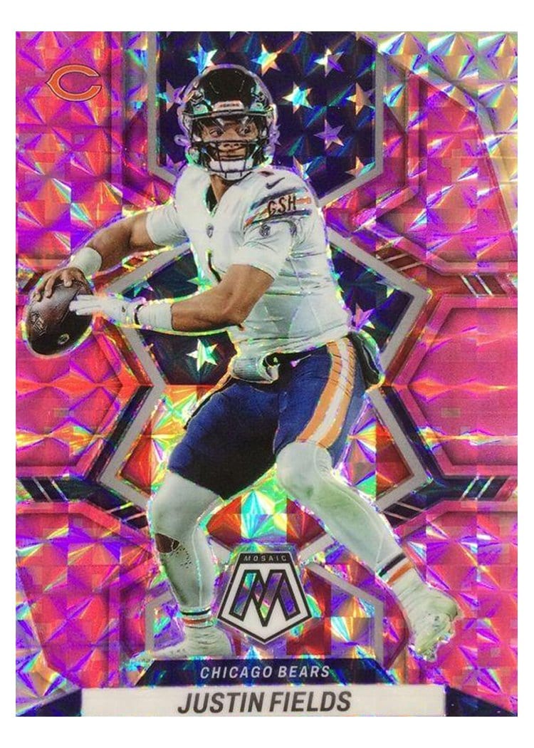 2022 Panini Mosaic Base Set Justin Fields #268 card