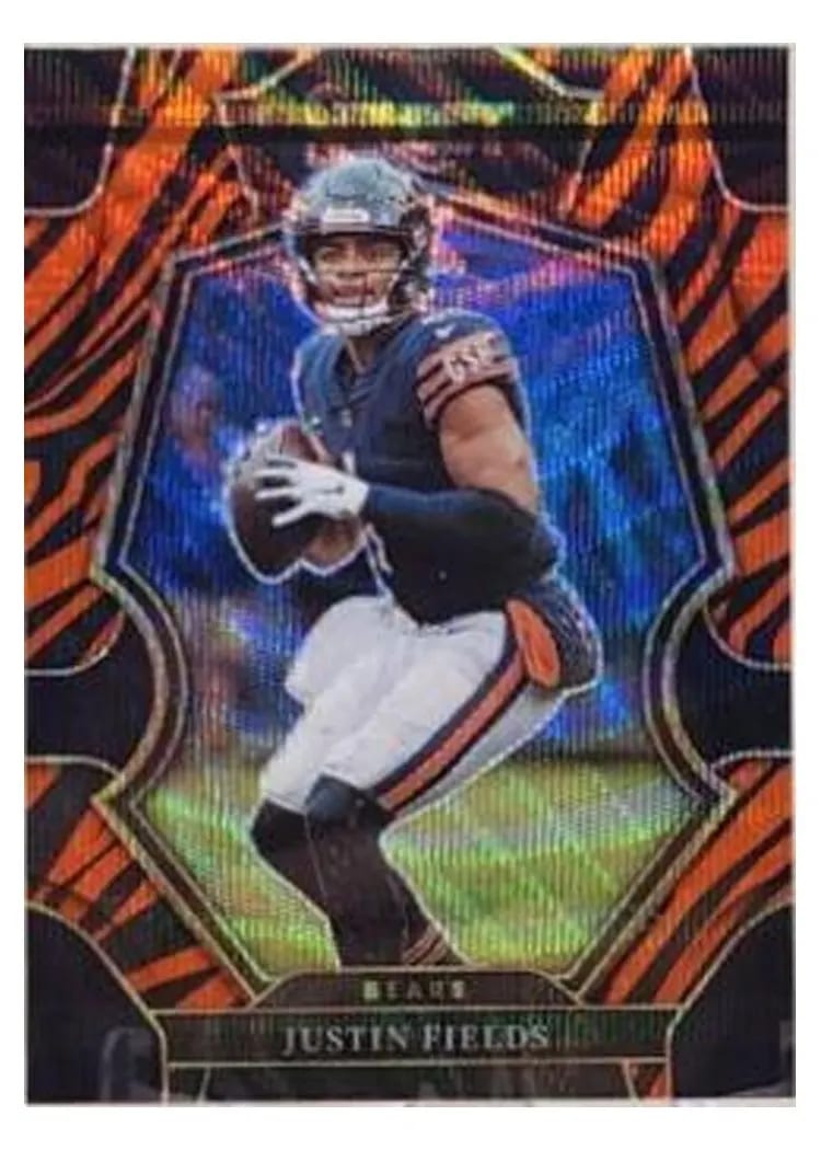 2022 Panini Select Base Set Justin Fields Tiger #117 card