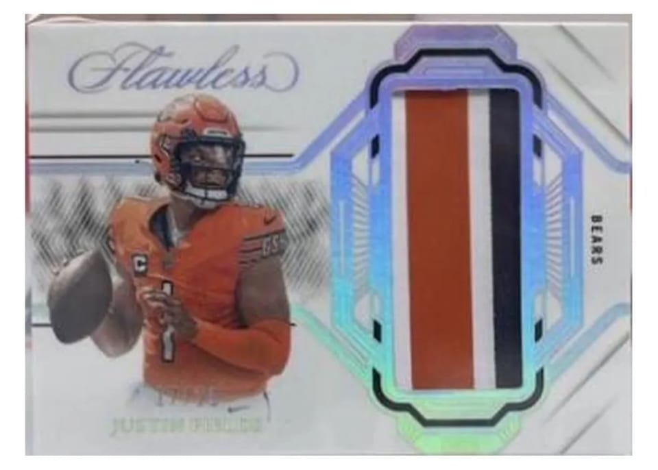 2023 Panini Flawless Patch Justin Fields #6 card