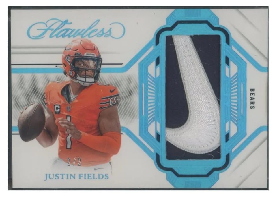 2023 Panini Flawless Patch Justin Fields #6 card