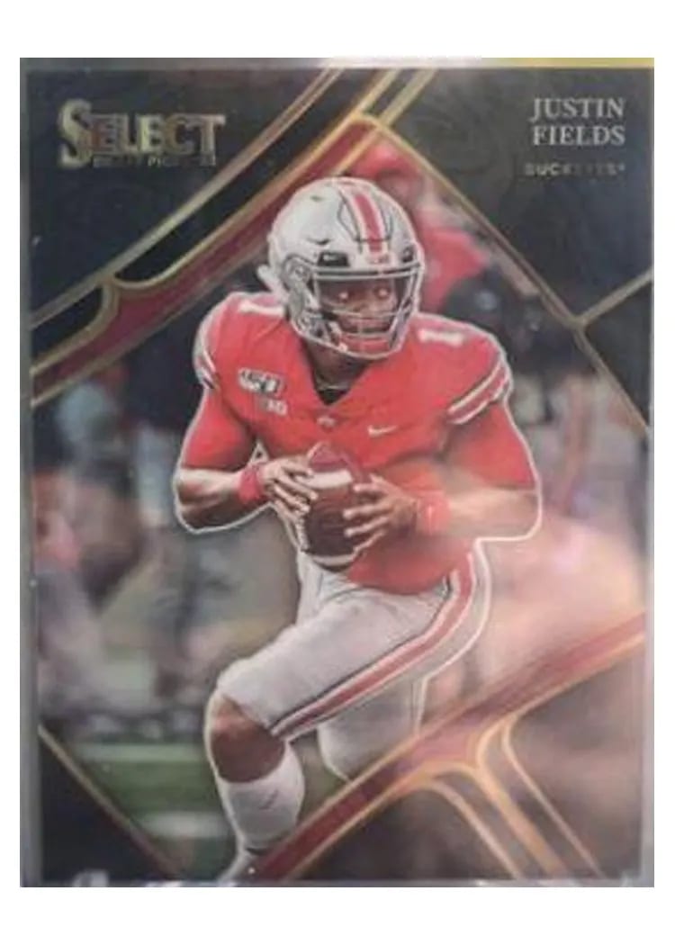 2023 Panini Select Draft Picks Base Set Justin Fields #138 card