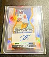 2024 Panini Prizm Significant Signatures Justin Fields #SS-JFS card