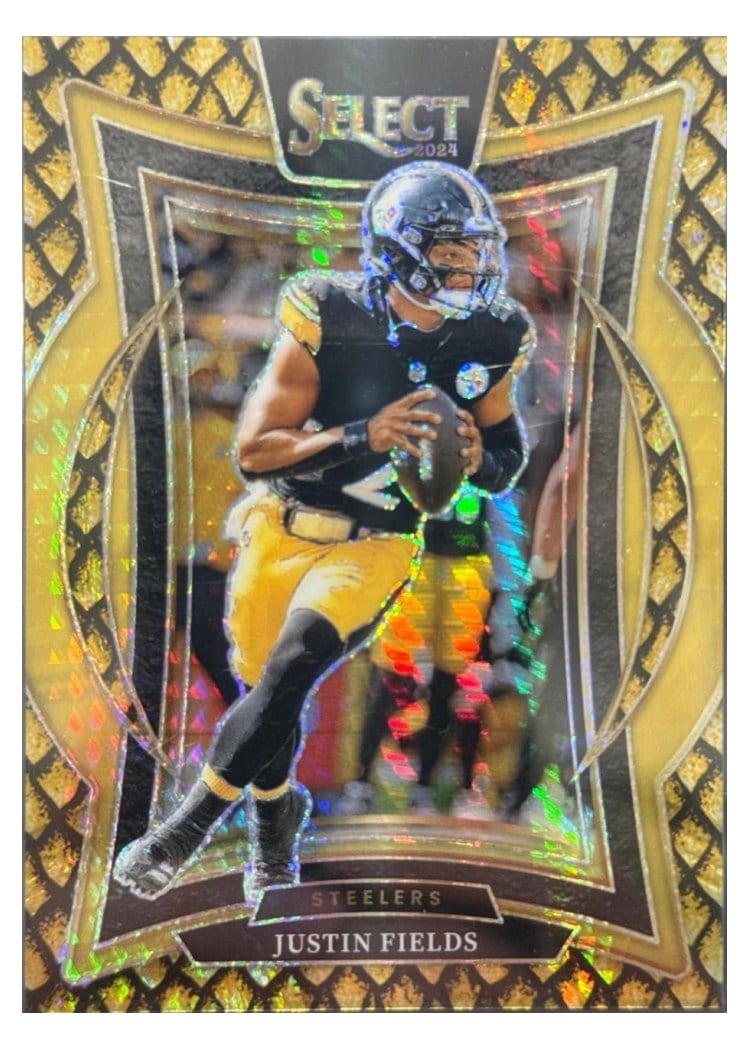 2024 Panini Select Base Set Justin Fields #74 card