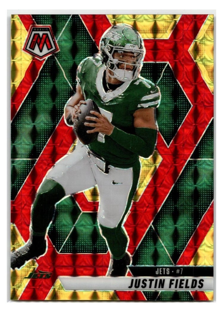 2025 Panini Mosaic Base Set Justin Fields #125 card