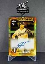 2024 Topps Gilded Collection Cast in Gold Autographs Justin Foscue #GOLD-JF card
